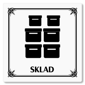 Sklad, 100x100mm, bílá, Nebraska